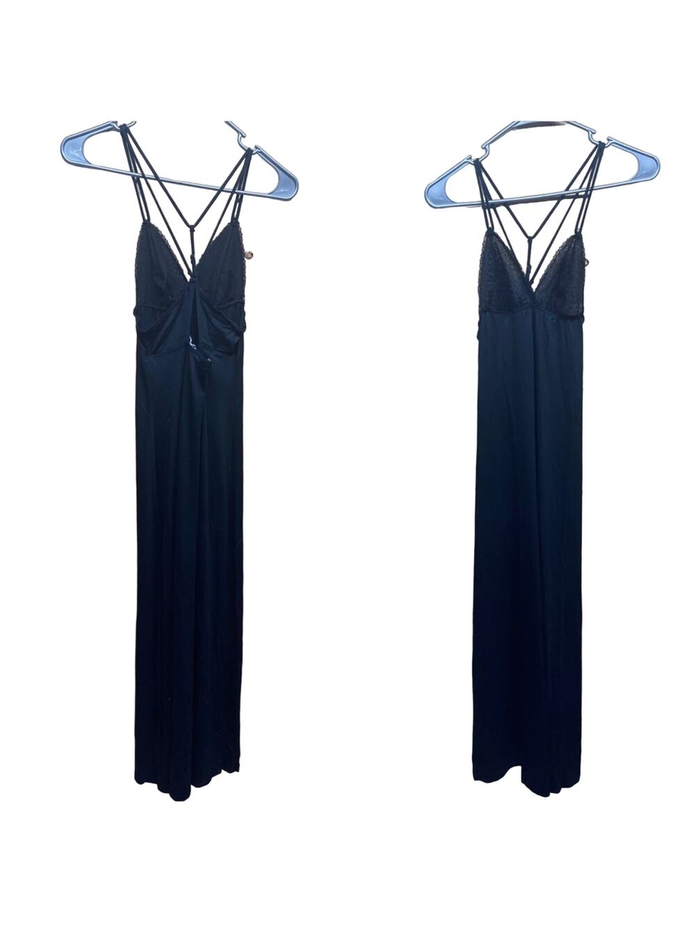 Naked Princess Black Cara Maxi Nightgown New with Tags Size Petite